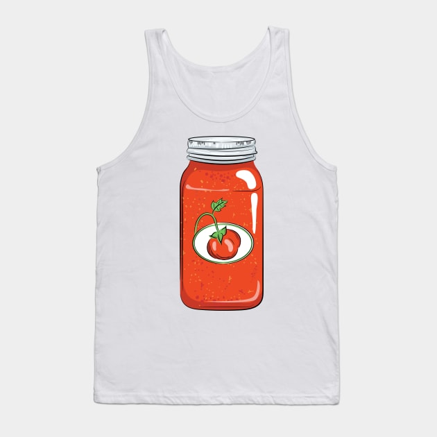 Tomato Sauce Tank Top by Jonathan Wightman